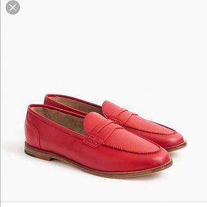 New JCrew Ryan Loafers —Size 9 Red
